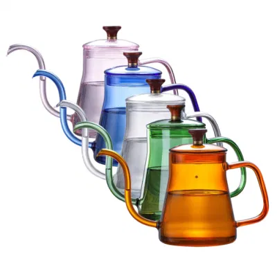 Théière en verre borosilicaté et cafetière en verre