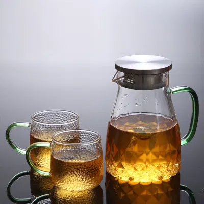 Carafe en verre borosilicaté de pichet en verre de nouveau style d'usine de 38 ans