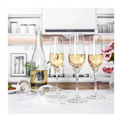 Verres à vin décoratifs uniques de haute qualité, flûte à Champagne en verre de cristal, vente en gros